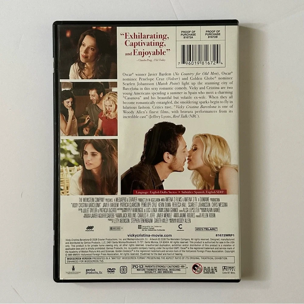 Vicky Cristina Barcelona DVD - Picture 2 of 3